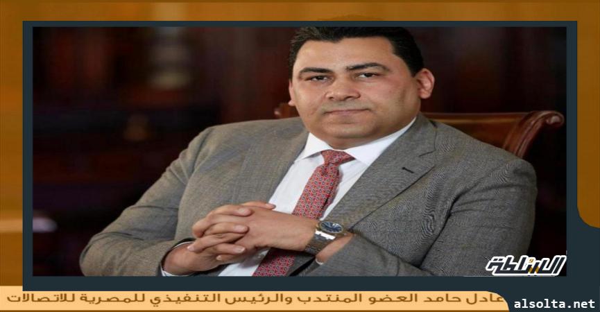 عادل حامد  العضو المنتدب والرئيس التنفيذي للشركة المصرية للاتصالات